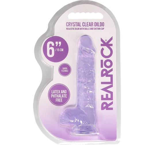 RealRock - Realistyczne dildo z jądrami 15 cm